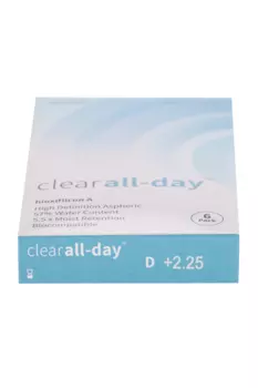 Линзы Clearlab Clear all-day контактные R 8.6 (диоптрия +2,25), 6 шт