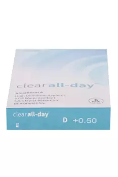 Линзы Clearlab Clear all-day контактные R 8.6 (диоптрия +0,5), 6 шт