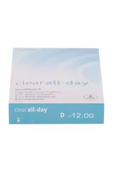 Линзы Clearlab Clear all-day контактные R 8.6 (диоптрия -12,00), 6 шт