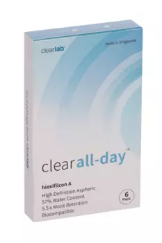 Линзы Clearlab Clear all-day контактные R 8.6 (диоптрия -3,5), 6 шт