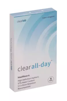Линзы Clearlab Clear all-day контактные R 8.6 (диоптрия -11,50), 6 шт