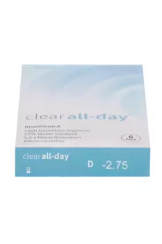 Линзы Clearlab Clear all-day контактные R 8.6 (диоптрия -2,75), 6 шт