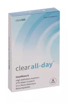 Линзы Clearlab Clear all-day контактные R 8.6 (диоптрия -2,5), 6 шт