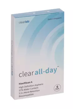 Линзы Clearlab Clear all-day контактные R 8.6 (диоптрия -3,75), 6 шт