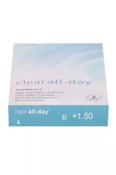 Линзы Clearlab Clear all-day контактные R 8.6 (диоптрия +1,5), 6 шт