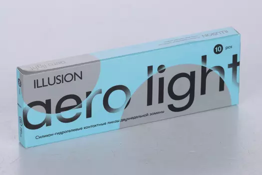 Линзы ILLUSION Aero Light контактные 2 недели (диоптрия -1,25), 10 шт