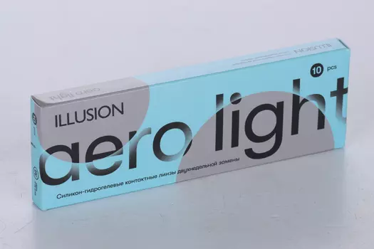 Линзы ILLUSION Aero Light контактные 2 недели (диоптрия -8,5), 10 шт