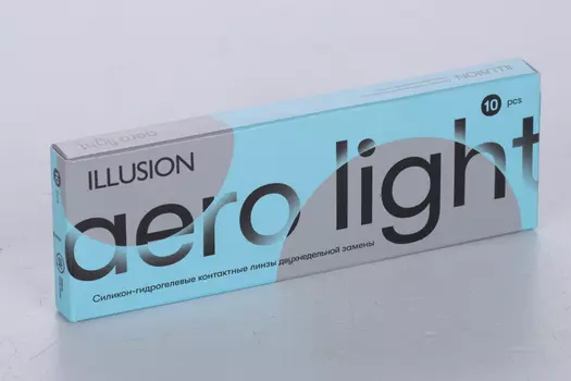 Линзы ILLUSION Aero Light контактные 2 недели (диоптрия -9,5), 10 шт