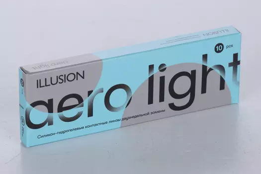 Линзы ILLUSION Aero Light контактные 2 недели (диоптрия -2,25), 10 шт