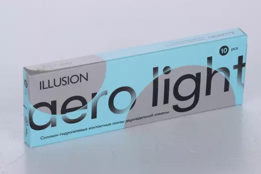 Линзы ILLUSION Aero Light контактные 2 недели (диоптрия -3,25), 10 шт