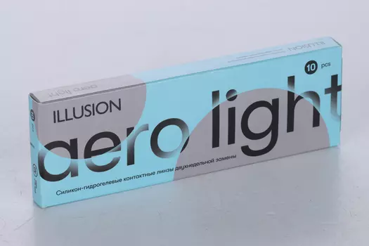 Линзы ILLUSION Aero Light контактные 2 недели (диоптрия -4,0), 10 шт
