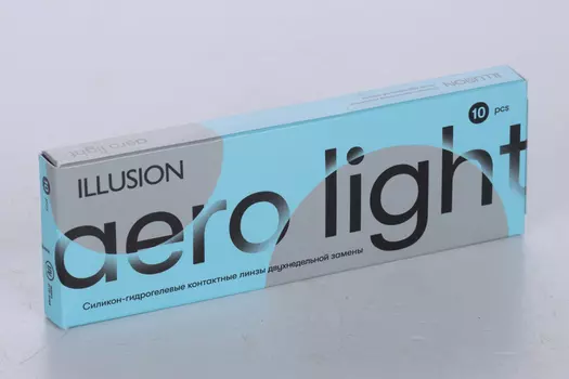 Линзы ILLUSION Aero Light контактные 2 недели (диоптрия -3,75), 10 шт