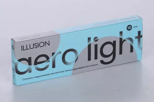 Линзы ILLUSION Aero Light контактные 2 недели (диоптрия -5,0), 10 шт