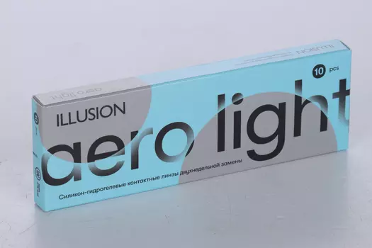 Линзы ILLUSION Aero Light контактные 2 недели (диоптрия -1,5), 10 шт