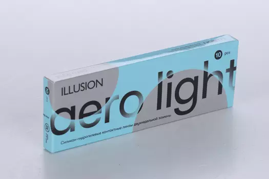Линзы ILLUSION Aero Light контактные 2 недели (диоптрия -6,5), 10 шт
