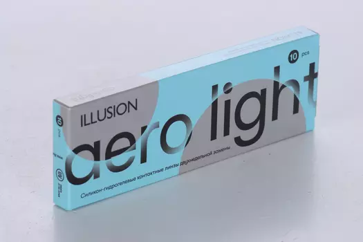 Линзы ILLUSION Aero Light контактные 2 недели (диоптрия -2,75), 10 шт