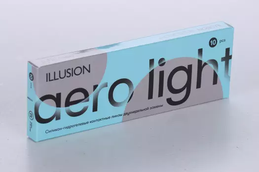 Линзы ILLUSION Aero Light контактные 2 недели (диоптрия -2,5), 10 шт