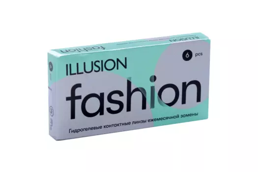 Линзы ILLUSION fashion контактные мягкие (диоптрия -0,5), 6 шт
