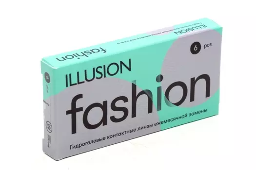 Линзы ILLUSION fashion контактные мягкие (диоптрия -1,25), 6 шт