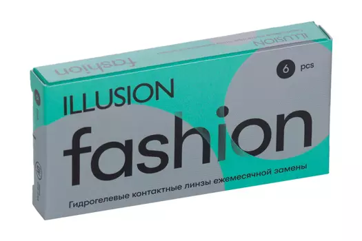 Линзы ILLUSION fashion контактные мягкие (диоптрия -2,5), 6 шт