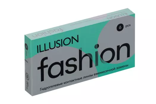 Линзы ILLUSION fashion контактные мягкие (диоптрия -2,25), 6 шт