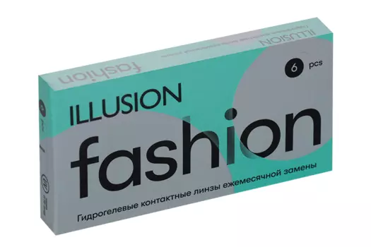 Линзы ILLUSION fashion контактные мягкие (диоптрия -8,5), 6 шт