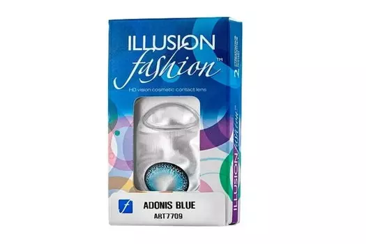 Линзы ILLUSION fashion Luxe blue контактные 1 месяц -4.5/14.5/8.6/2 шт