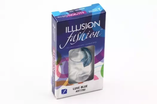 Линзы ILLUSION fashion Luxe blue контактные 1 месяц -3.5/14.5/8.6/2 шт