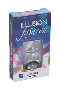 Линзы ILLUSION fashion Luxe grey контактные 1 месяц -3.5/14.5/8.6/2 шт