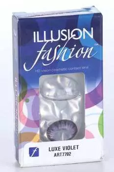 Линзы ILLUSION fashion Luxe violet контактные 1 месяц -1.5/14.5/8.6 2 шт