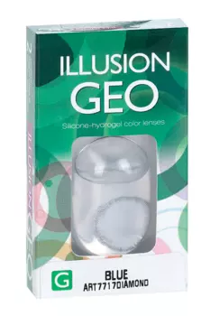 Линзы ILLUSION Geo diamand blue контактные 1 месяц -4.5/14.2/8.6/2 шт