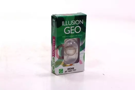 Линзы ILLUSION Geo magic brown контактные 1 месяц -4.5/14.2/8.6/2 шт