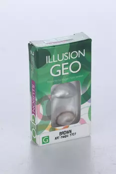 Линзы ILLUSION Geo Magic brown контактные 1 месяц -1.5/14.2/8.6/2 шт