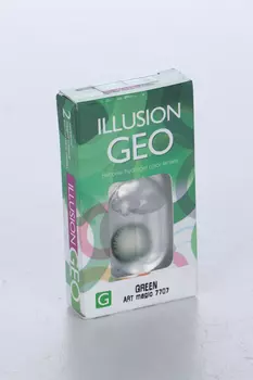 Линзы ILLUSION Geo magic green контактные 1 месяц -3.5/14.2/8.6/2 шт
