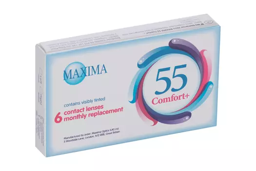 Линзы Максима 55 Комфорт плюс (диоптрия -3,5), 6 шт