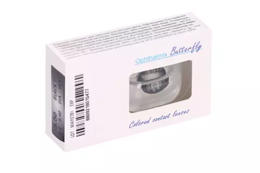 Линзы Офтальмикс Butterfly 1Т Black контактные R 8.6 (диоптрия -5,5), 2 шт
