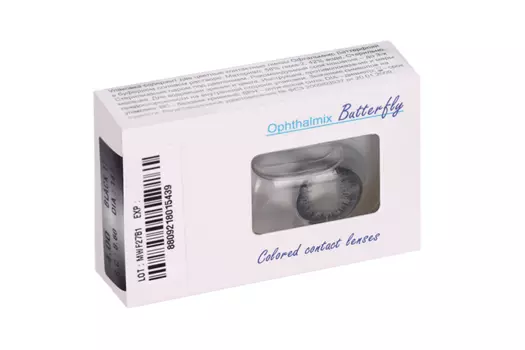 Линзы Офтальмикс Butterfly 1Т Black контактные R 8.6 (диоптрия -4,0), 2 шт