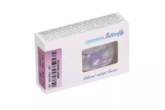Линзы Офтальмикс Butterfly 1Т Violet контактные R 8.6 (диоптрия -1,0), 2 шт