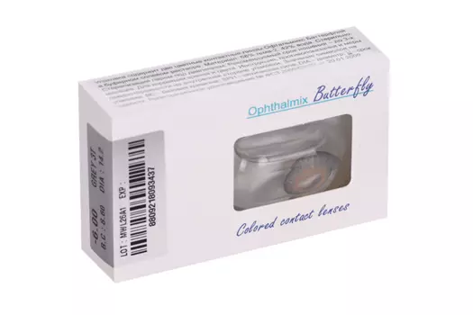 Линзы Офтальмикс Butterfly 3Т Gray/Light Gray контактные R 8.6 (диоптрия -6,0), 2 шт