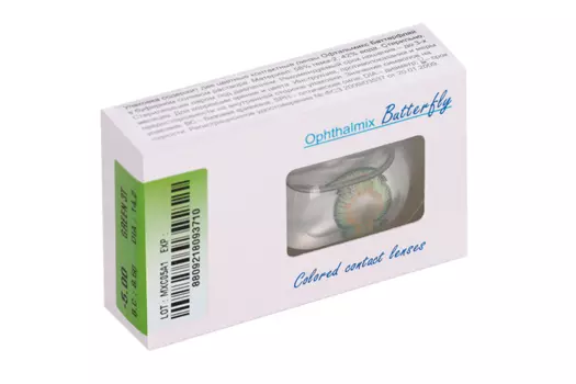 Линзы Офтальмикс Butterfly 3Т Green контактные R 8.6 (диоптрия -5,0), 2 шт