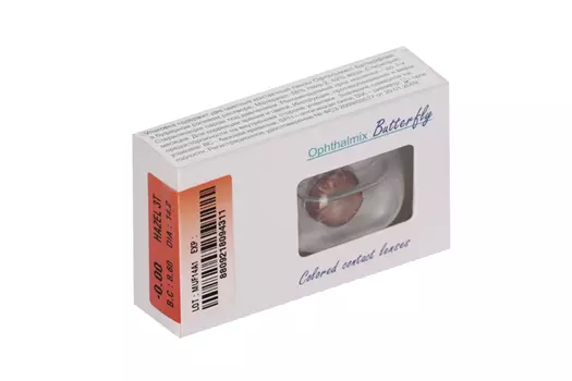 Линзы Офтальмикс Butterfly 3Т Hazel контактные R 8.6 (диоптрия 0,00), 2 шт