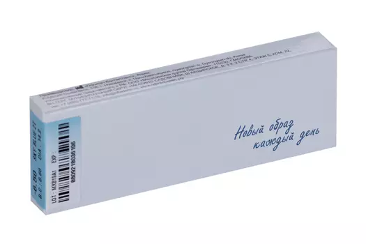 Линзы Офтальмикс Butterfly одноднев Sky/Sky Blue контактные R8.6 (диоптрия -6,5), 2 шт