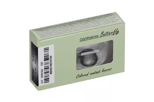 Линзы Офтальмикс Butterfly One Month Black контактные R 8.6 (диоптрия -5,5), 2 шт