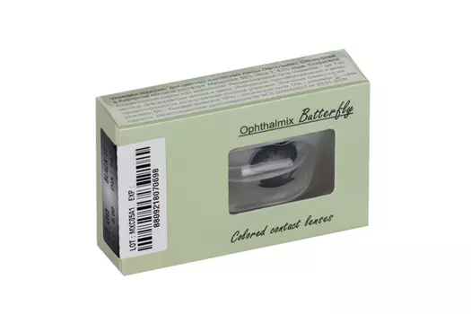 Линзы Офтальмикс Butterfly One Month Black контактные R 8.6 (диоптрия -2,0), 2 шт