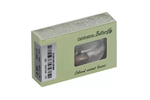 Линзы Офтальмикс Butterfly One Month Gray/Light Gray контакт R 8.6 (диоптрия -3,5), 2 шт