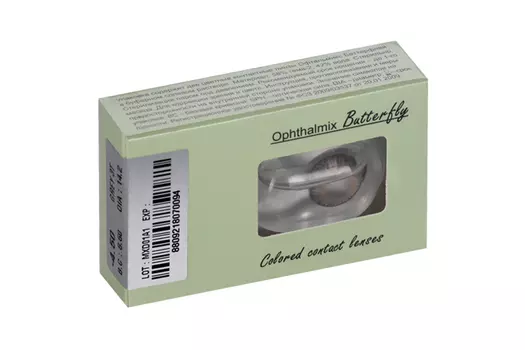 Линзы Офтальмикс Butterfly One Month Gray/Light Gray контакт R 8.6 (диоптрия -4,5), 2 шт