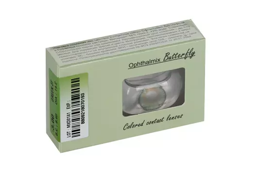 Линзы Офтальмикс Butterfly One Month Green контактные R 8.6 (диоптрия -3,0), 2 шт
