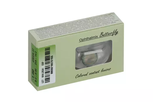 Линзы Офтальмикс Butterfly One Month Green контактные R 8.6 (диоптрия -1,0), 2 шт