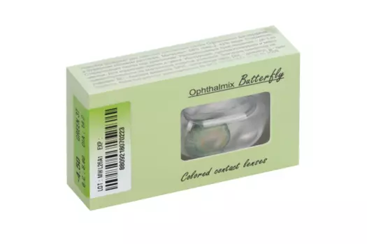 Линзы Офтальмикс Butterfly One Month Green контактные R 8.6 (диоптрия -4,5), 2 шт