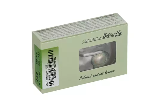 Линзы Офтальмикс Butterfly One Month Green контактные R 8.6 (диоптрия -4,0), 2 шт